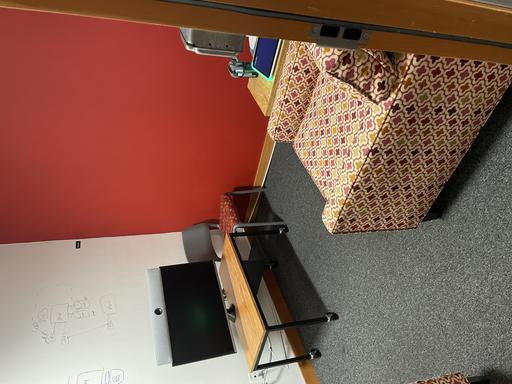 Side Table - plywood/black base (72x36x42)