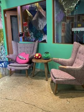 Side Table - wood/round