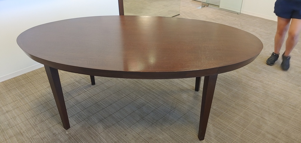 Oval Brown Table