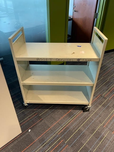 METAL BOOK CART