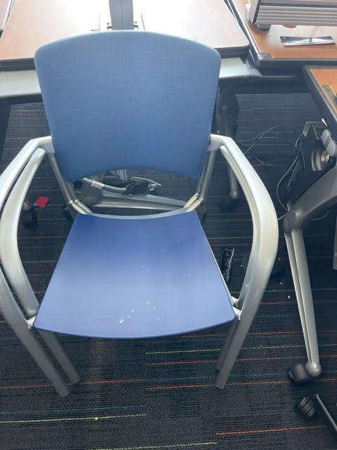 BLUE STACK CHAIR