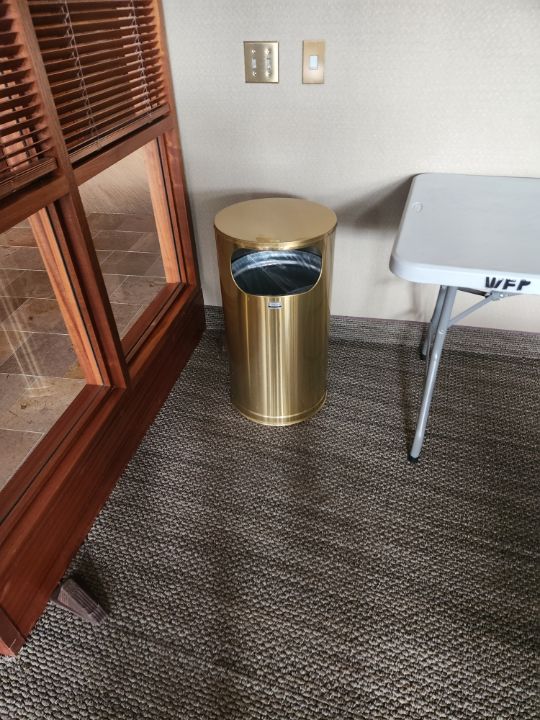 Gold Trash Can