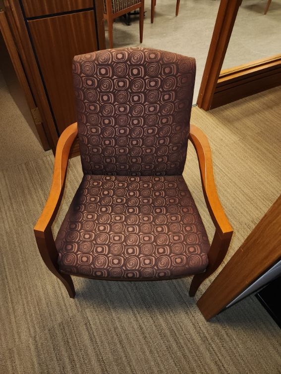 Red Wine Swirl Chair