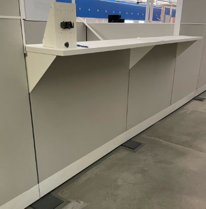 Mesh Panel Shelf Cutout