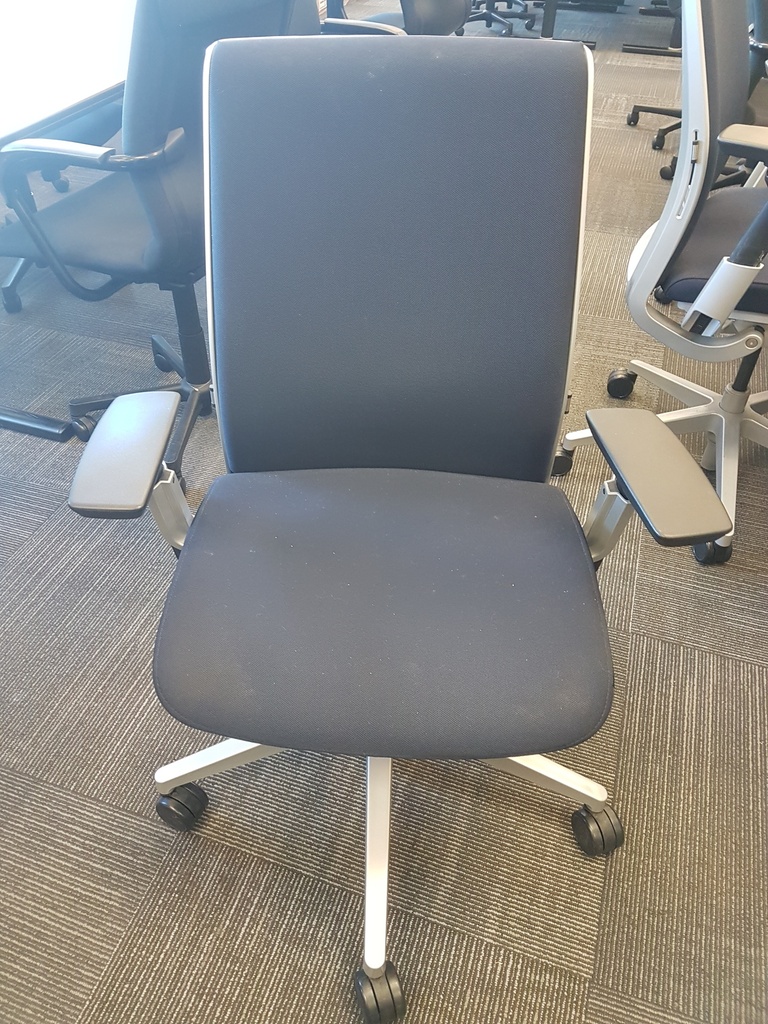 Dark grey fabric task chair