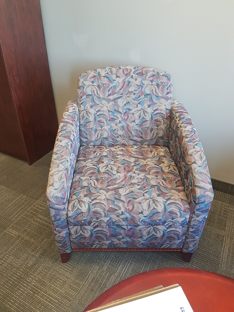 Patterned lounge chair