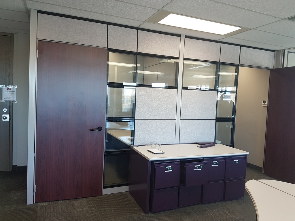 Desk only, white and purple