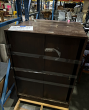 Brown Wood Storage Cabinets