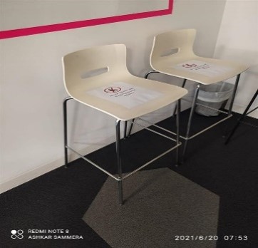 White Bar Height Chair