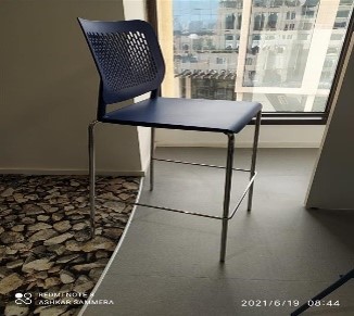 Blue Bar Height Chair