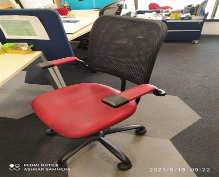Red and Black Task Chair