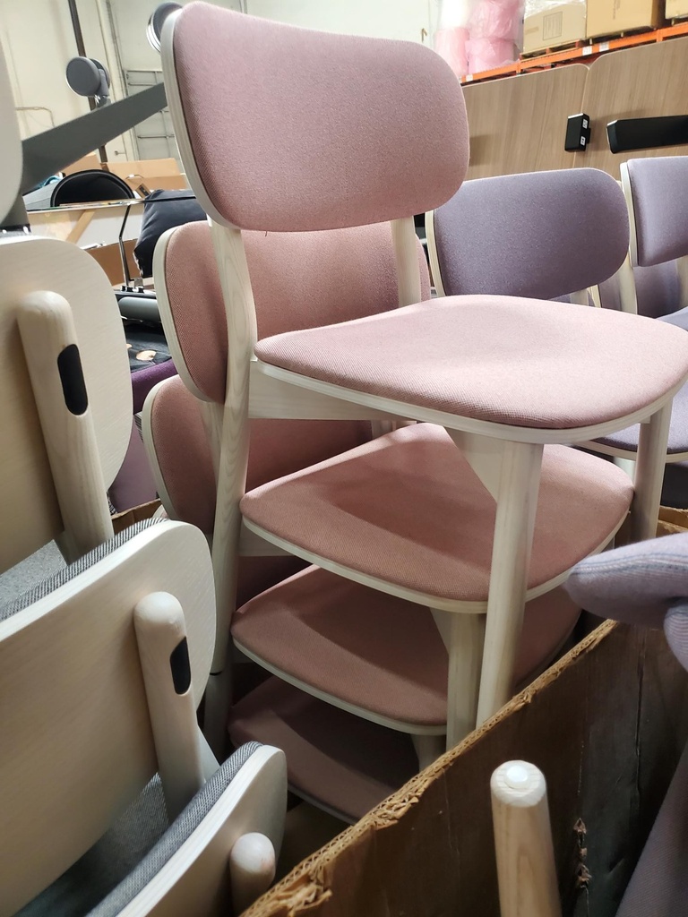 Stacking Chairs (in Gray, Purple, Pink)
