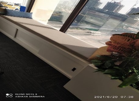Large Lounge Ottoman with Cushion