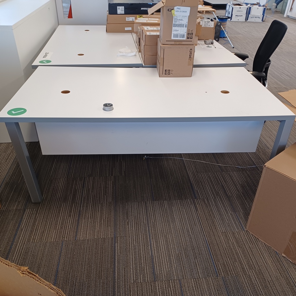 L shaped table desks 5'-6" x 90"