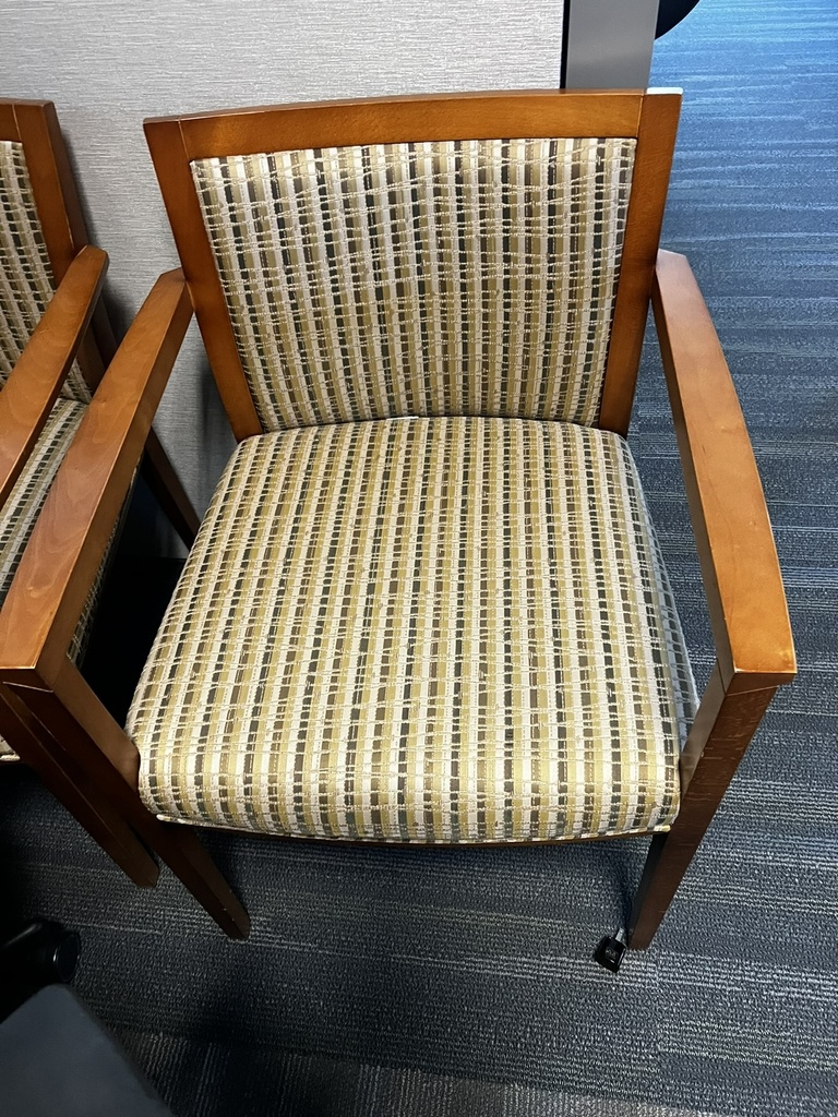Beige and Brown Guest Chair