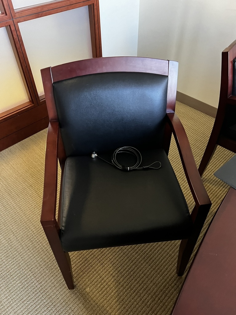 Black Leather Guest Chair