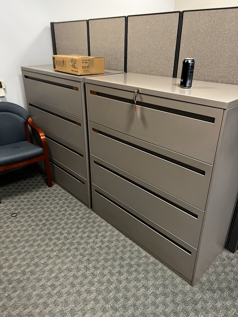 4-Drawer Beige Filing Cabinet