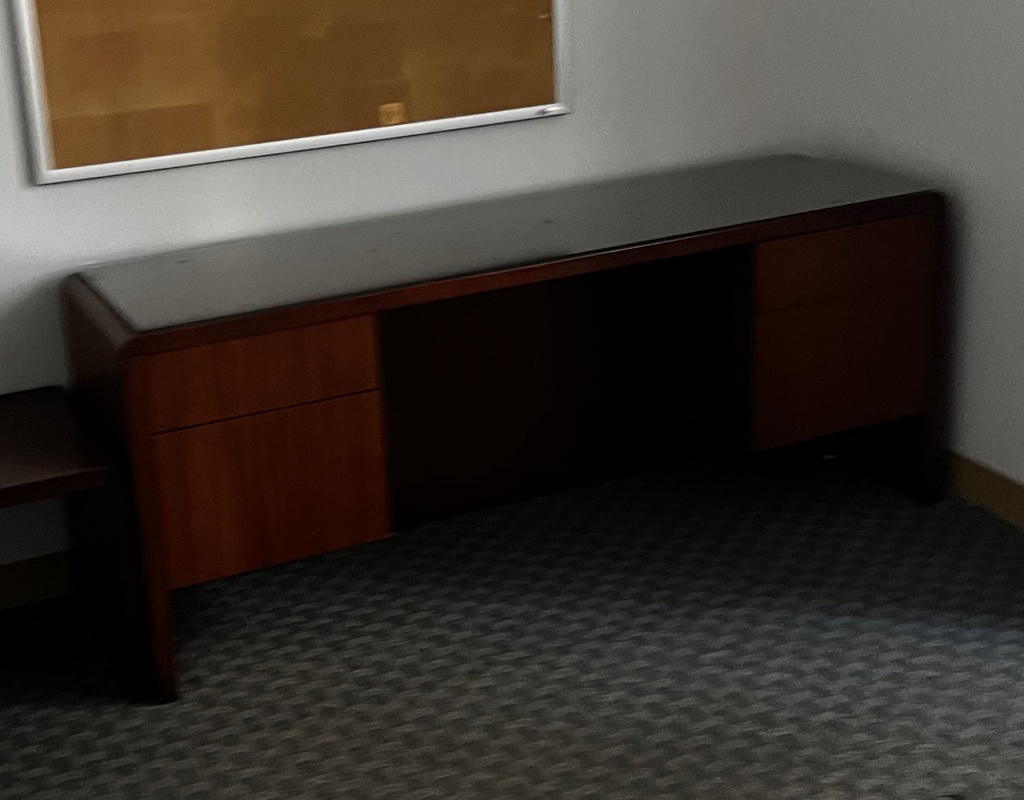 Wood Desk with Storage