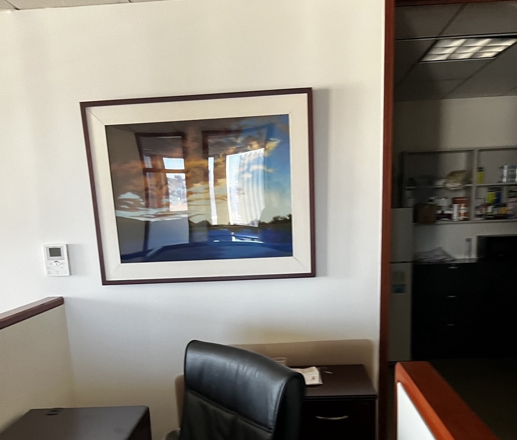 Artwork in Brown Frame