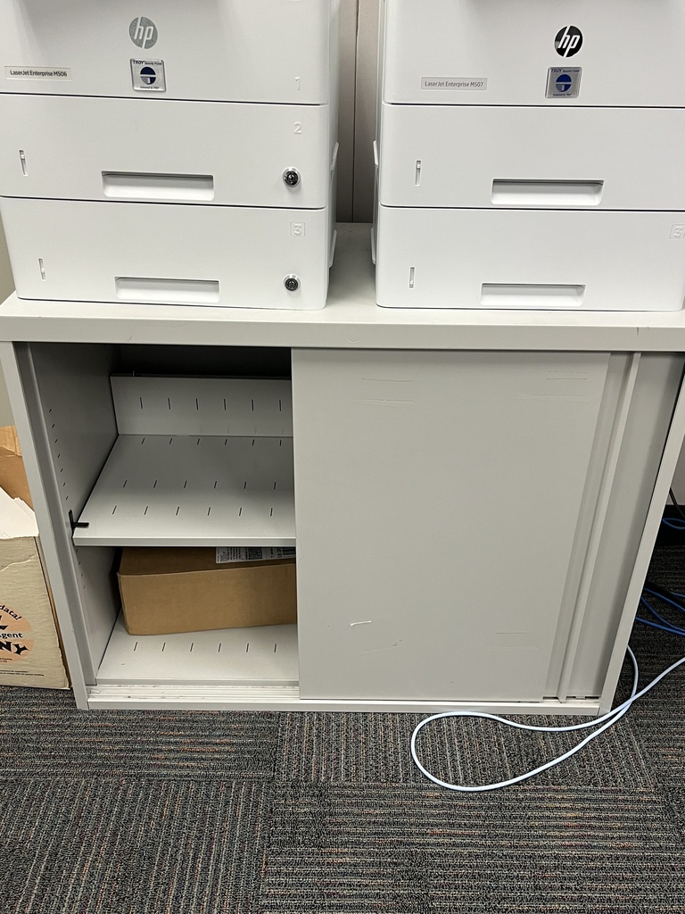 Metal Cabinet 2 Shelf, 36x28x18"