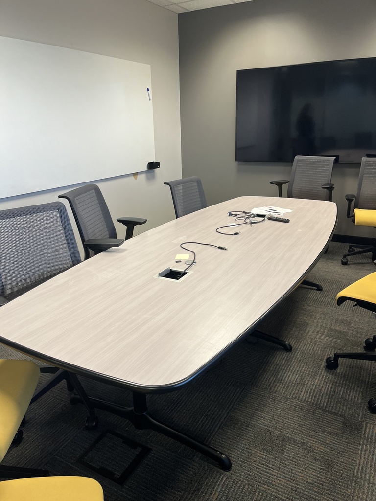 Large Grey Wood Top Confrence Table, 119x48"