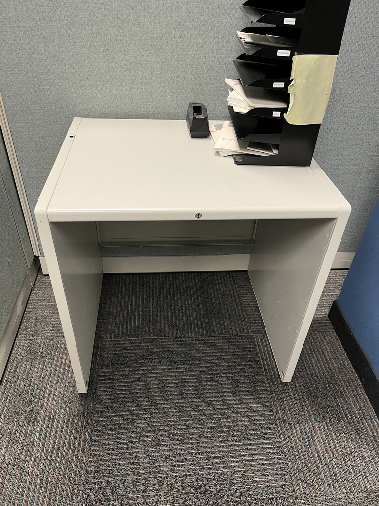Light Grey Printer Table, 30x25x30"