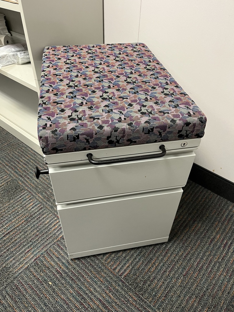 Pedestal With Cushion Top, In Workstations