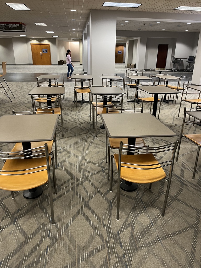 Bolted to the floor cafeteria table - Grey 36x36x30h