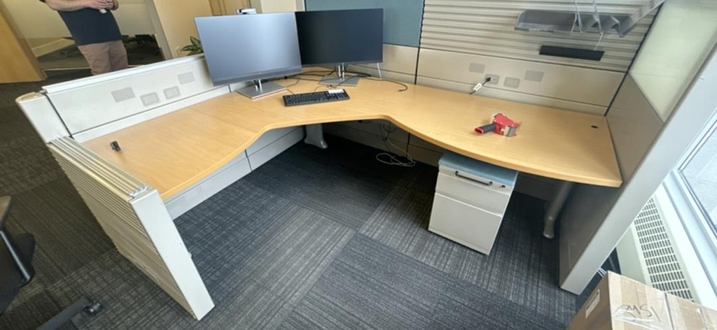 Left-Hand Crank Height Adjustable Desk