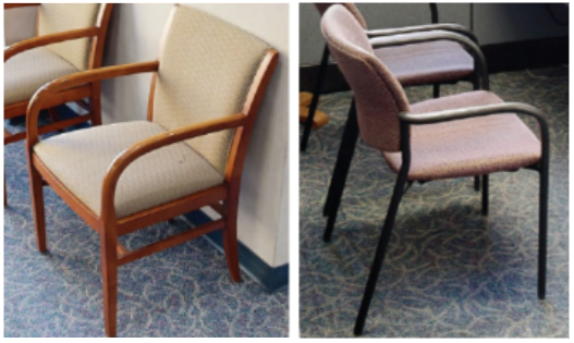 Guest Seating 6  - selection will vary within these styles