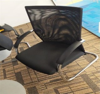 Black Mesh Guest Chair