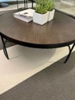 Round Tables with Cocoa Brown Veneer Top
