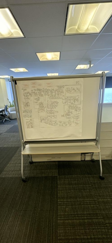 60" Mobile White Board