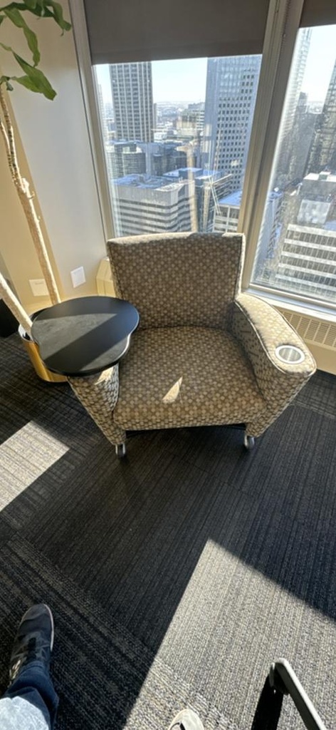 Green/Grey Mobile Tablet Chair