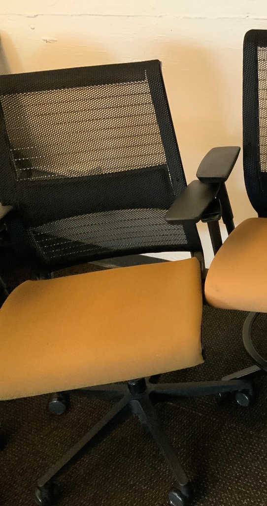 Black and Gold Task Chairs 