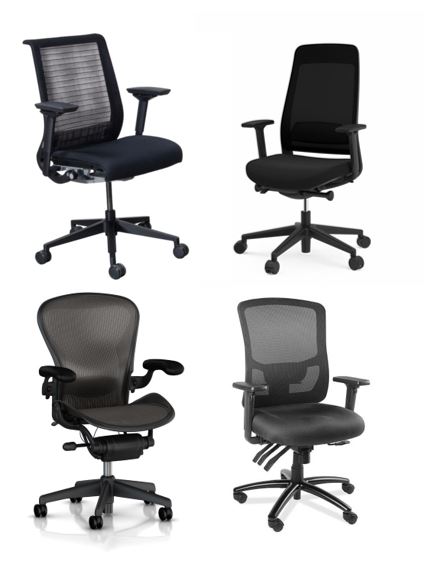 Misc. Black Task Chairs 