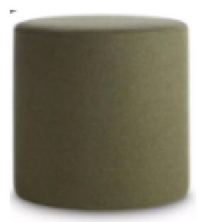 Blue Dot Ottoman