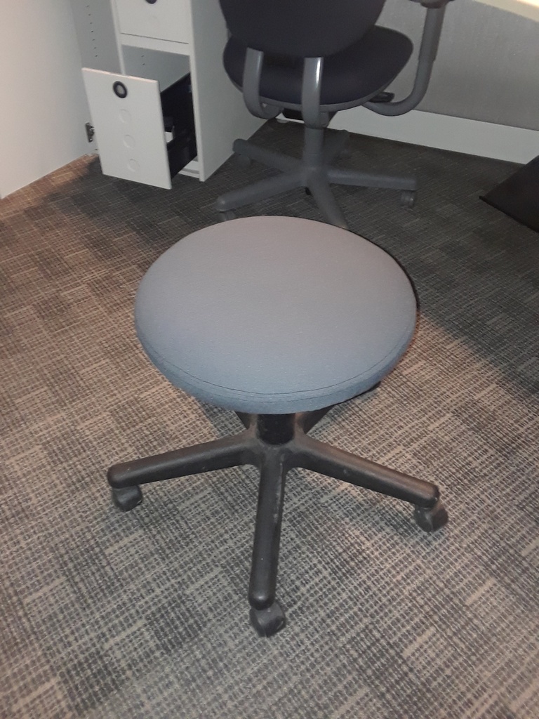 Round Stool on Wheels