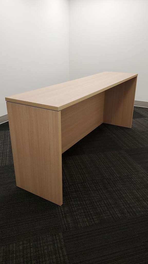 8' Wooden Bar Height Island, Walnut, 168" x 60" x 29"