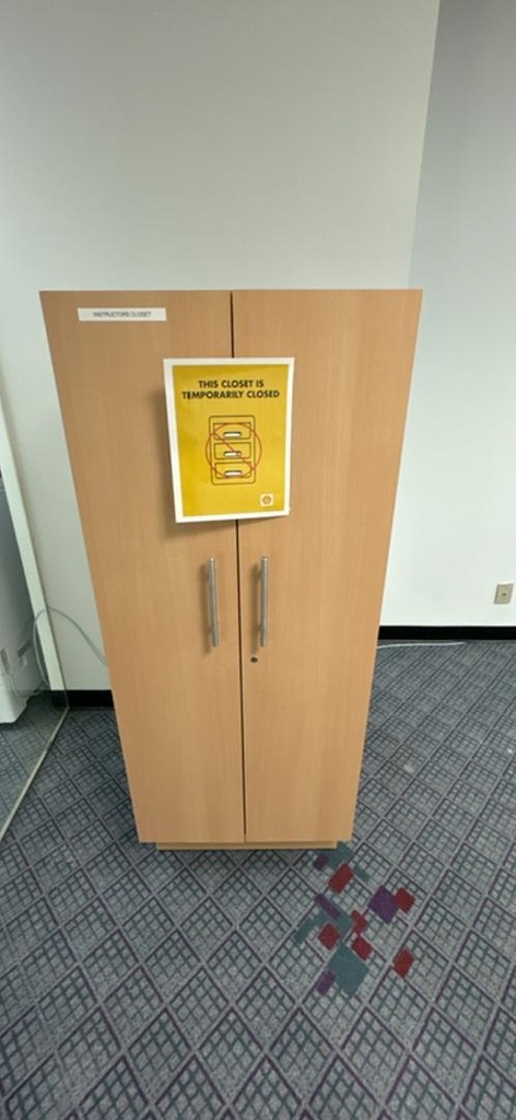 Wooden 5-High Wardrobe Cabinet, Maple