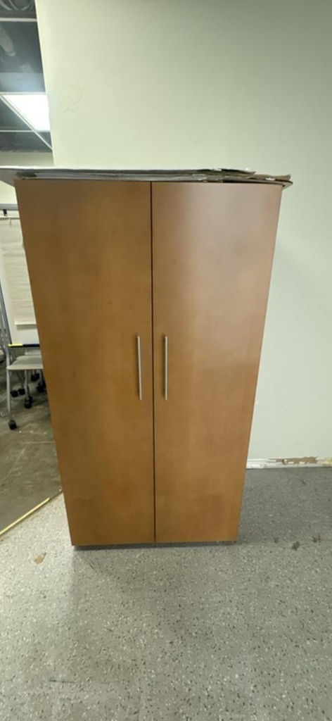 Wooden 5-High Wardrobe, Honey