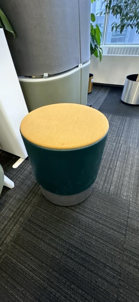 Wobble Guest Stool, Green/Yellow