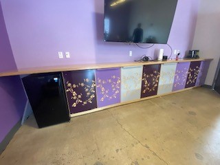 Credenza, grey/purple