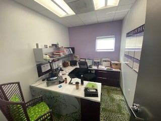 U-Shaped Desk, black/white