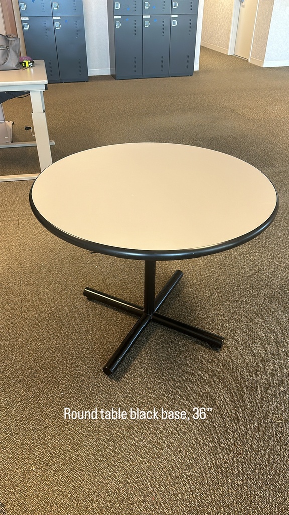 Round Table Black Base/Trim 36"