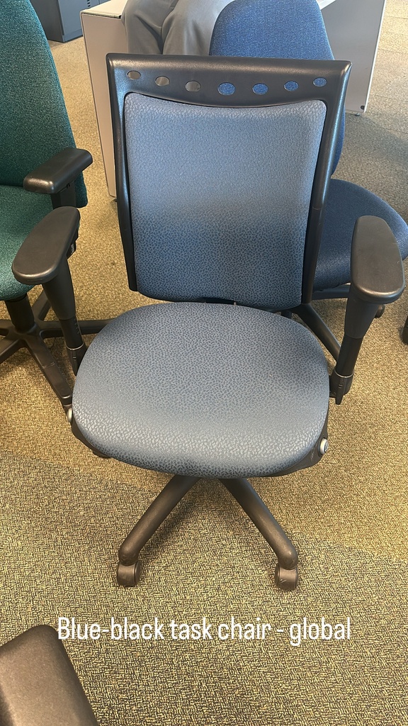 Blue Black Task Chair