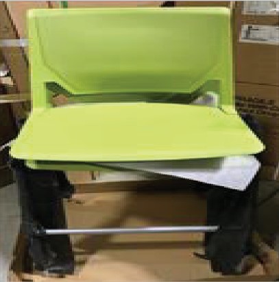 Lime Green Bar Height Stool