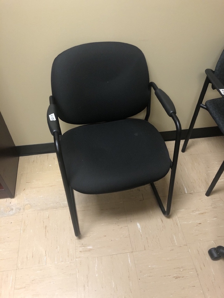 Guest Chair Wood, Upholstered 