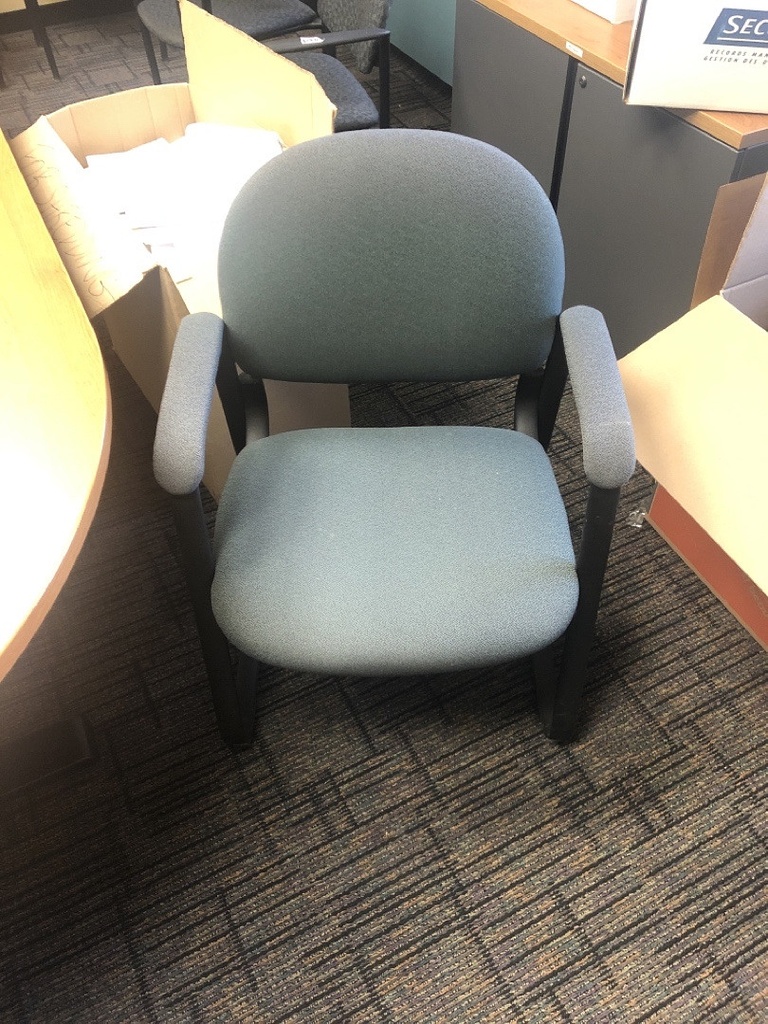 Guest Chair Wood, Upholstered 