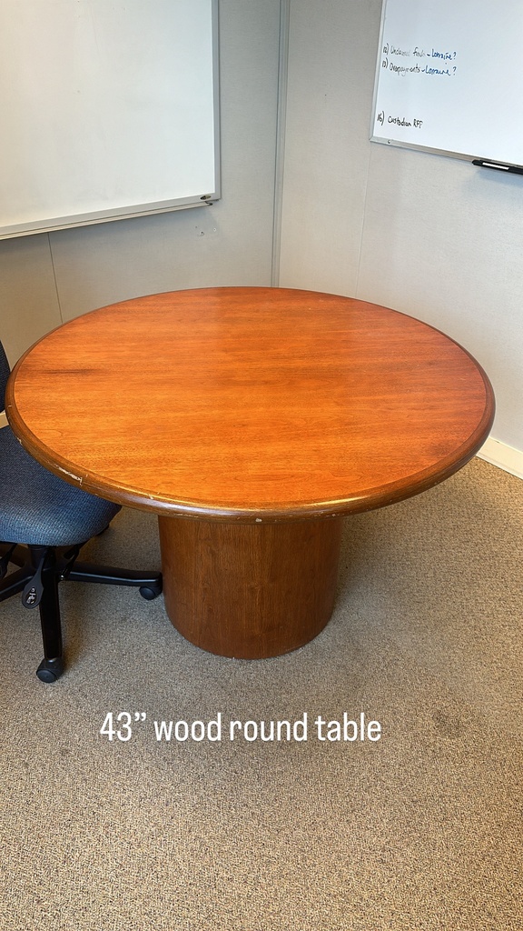 Wood Round Table